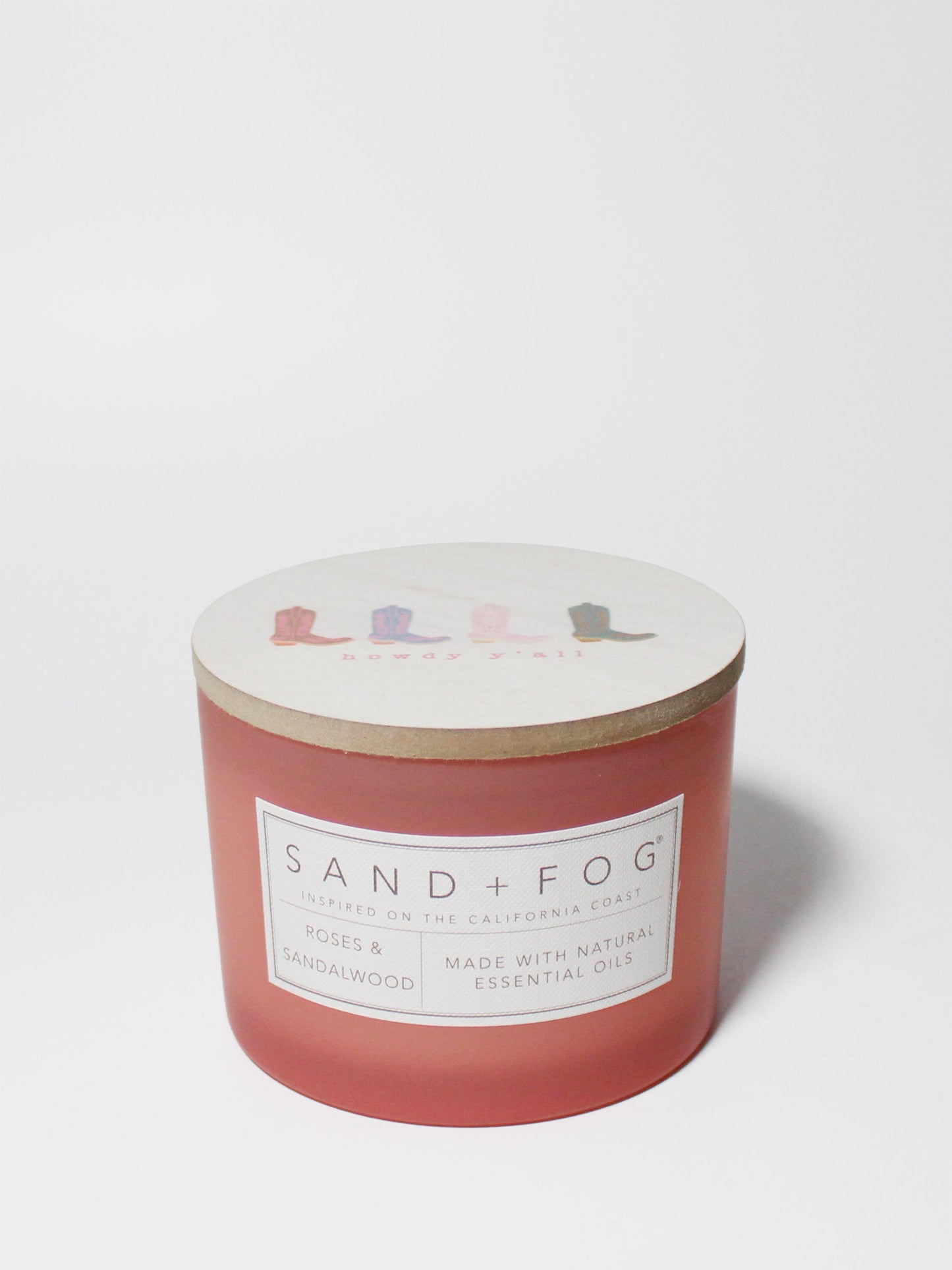 Roses & Sandalwood 12 oz scented candle