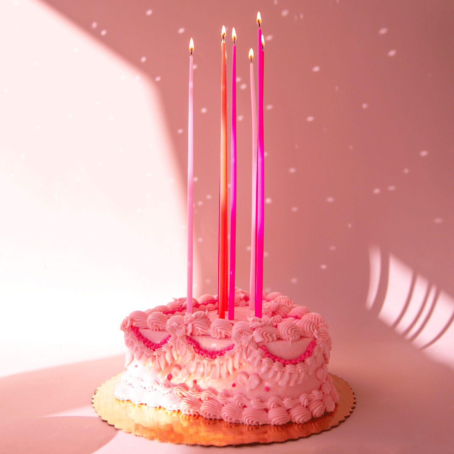 Pink Tapered Candles | Tall