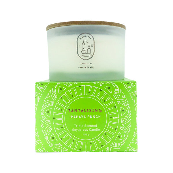 Distillery Fragrance House Soy Candle Papaya Punch Tantalising 450g