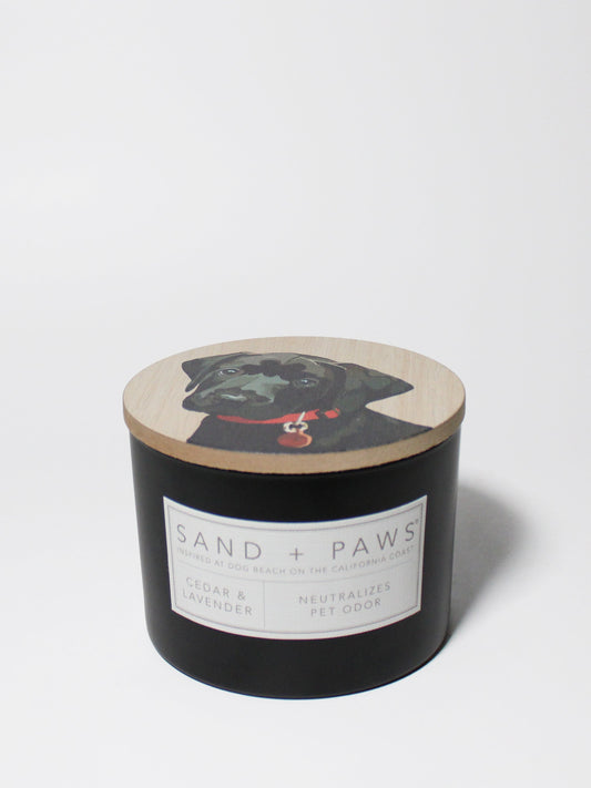 Sand + Paws Cedar & Lavender 12 oz scented candle
