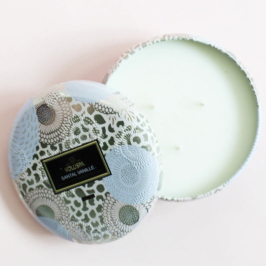 Santal Vanille Candle | 3 Wick Tin