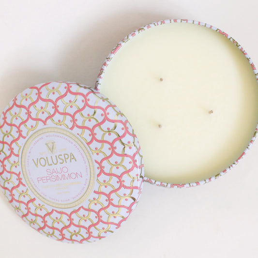 Saijo Persimmon Candle | 3 Wick Tin