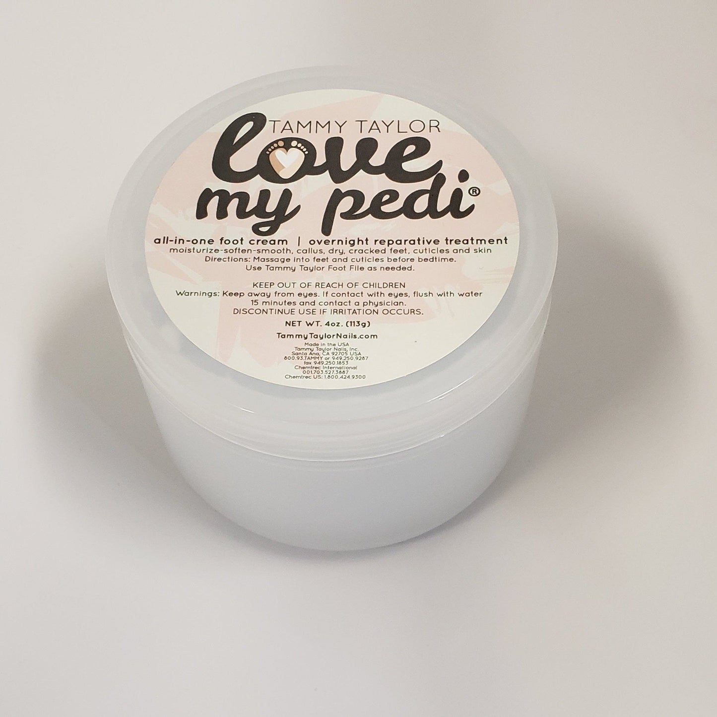 New Tammy Taylor - Love My Pedi - All in one foot cream 4oz