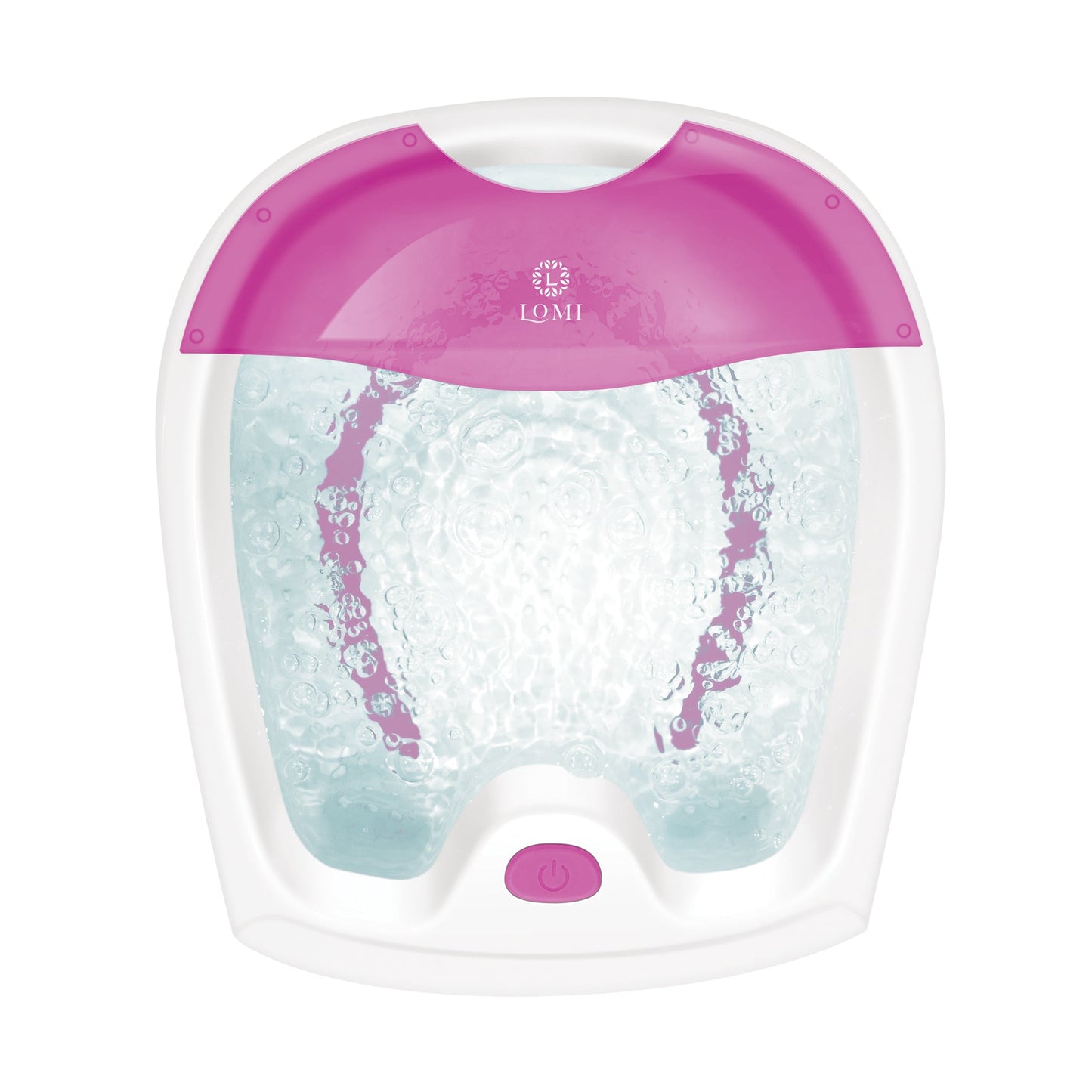 Lomi Massage Pink Rejuvenating Foot Spa w/Whirlpool Jets