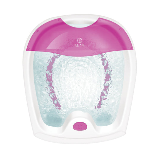 Lomi Massage Pink Rejuvenating Foot Spa w/Whirlpool Jets
