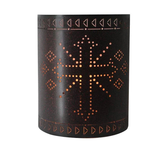 METAL CROSS ARROW WESTERN WALL SCONCE