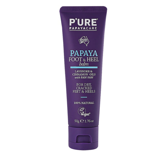 P’URE Papayacare Papaya Foot & Heel Balm (Lavender & Cinnamon Oils with Paw Paw) 50g