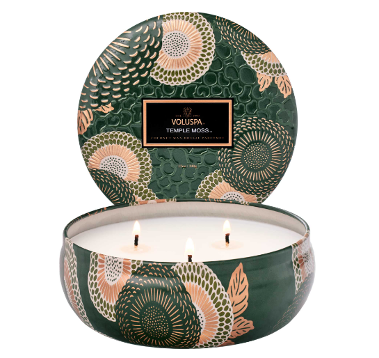 Japonica 3 Wick Tin Candle 12oz