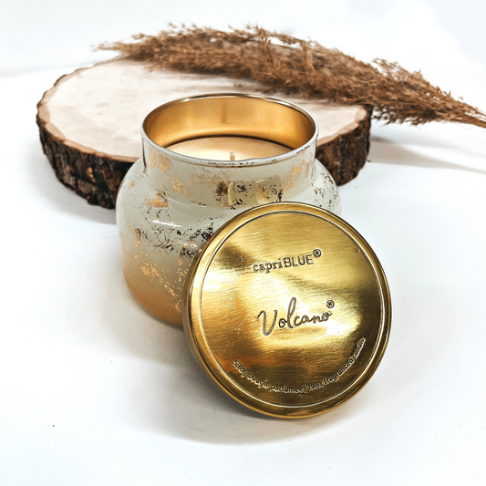 Capri Blue | 19 oz. Glimmer Signature Jar Candle | Volcano - Giddy Up Glamour Boutique