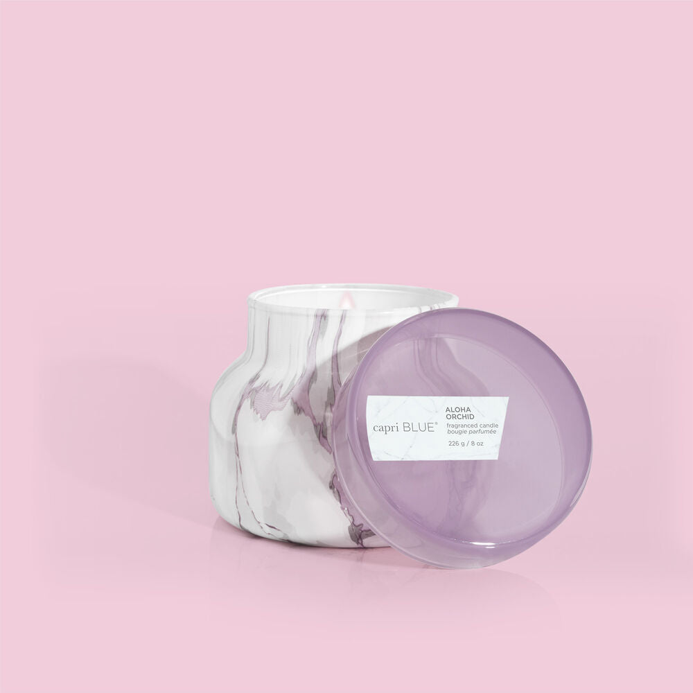 Capri Blue Mod Marble Candle