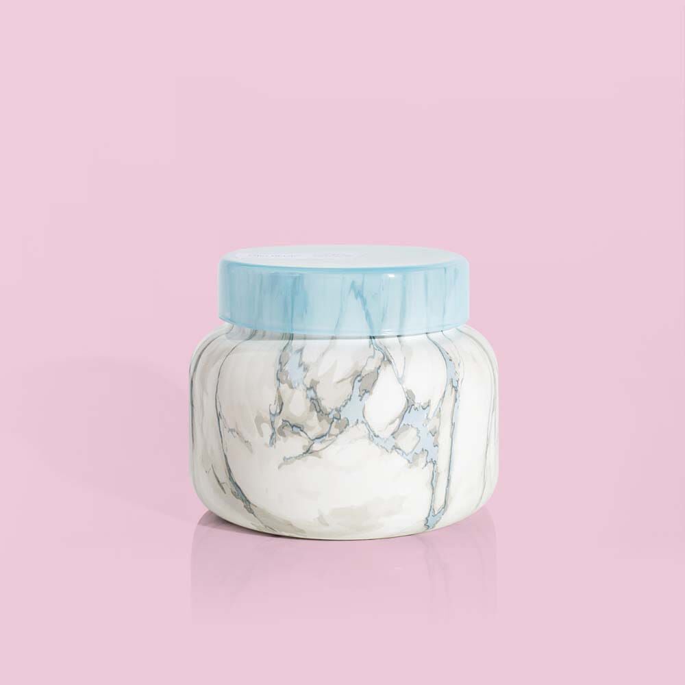 Capri Blue Mod Marble Candle