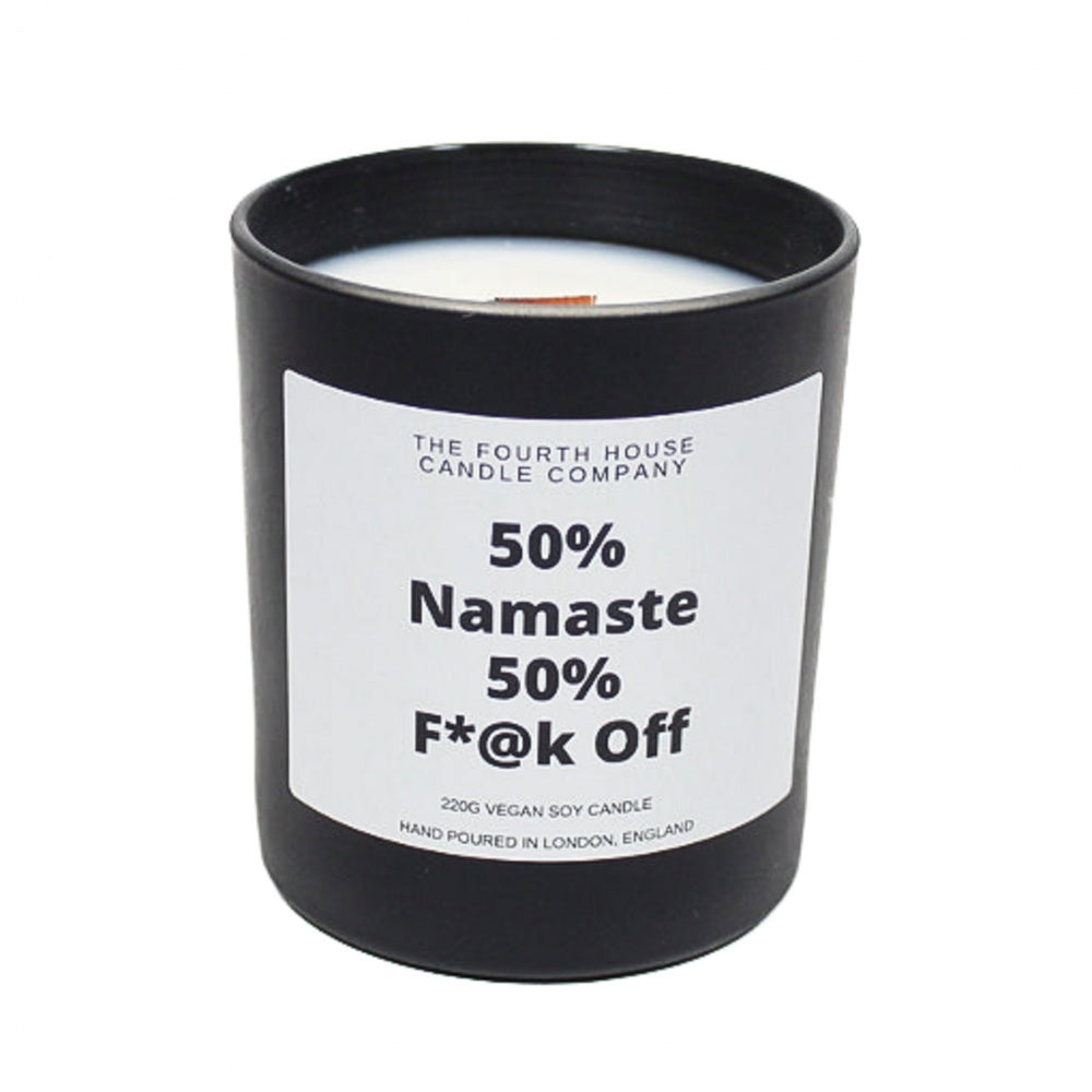 Vegan Wood Wick Candle - Amber ( 50% Namaste)
