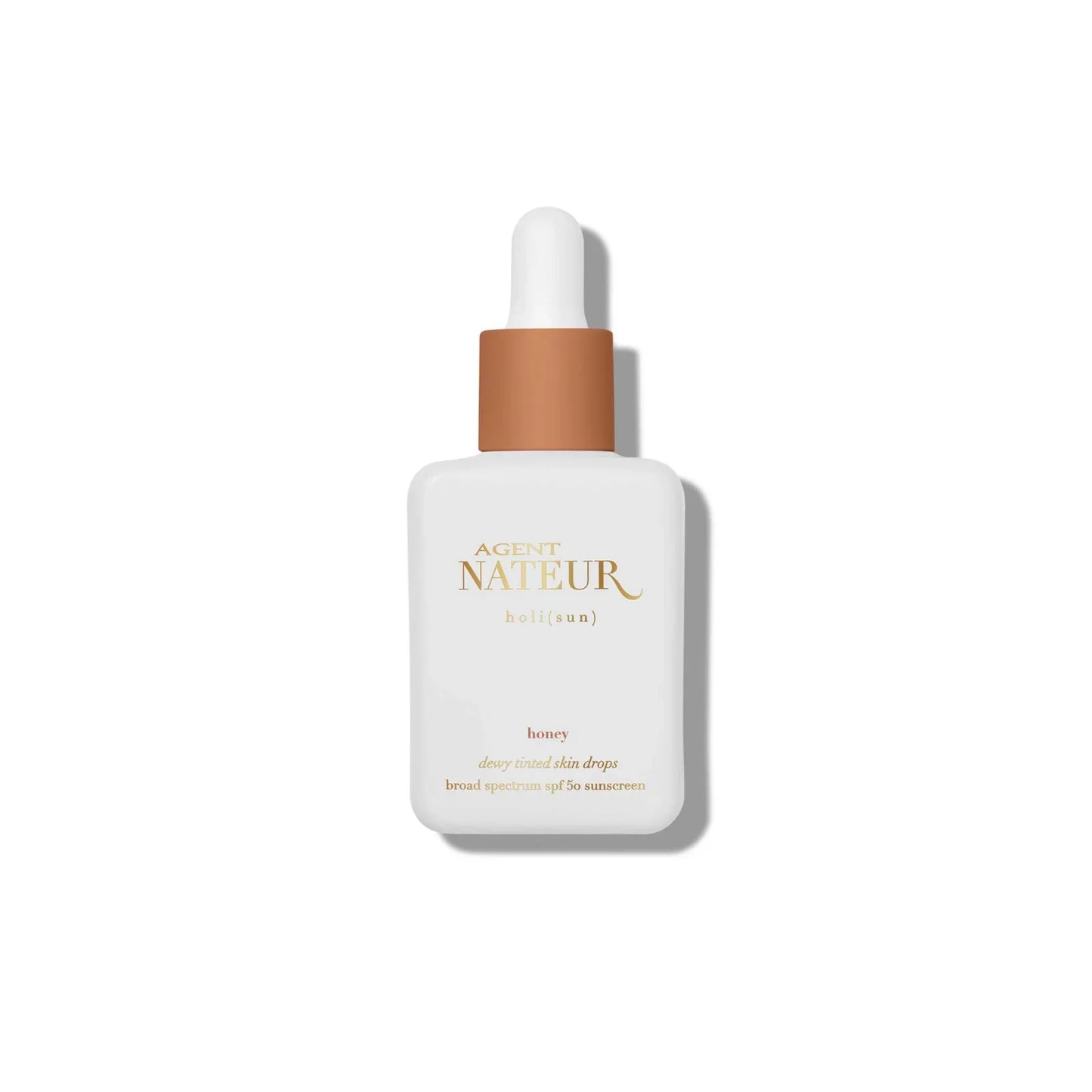 Agent Nateur | h o l i ( Sun ) spf 50 dewy tinted skin drops honey