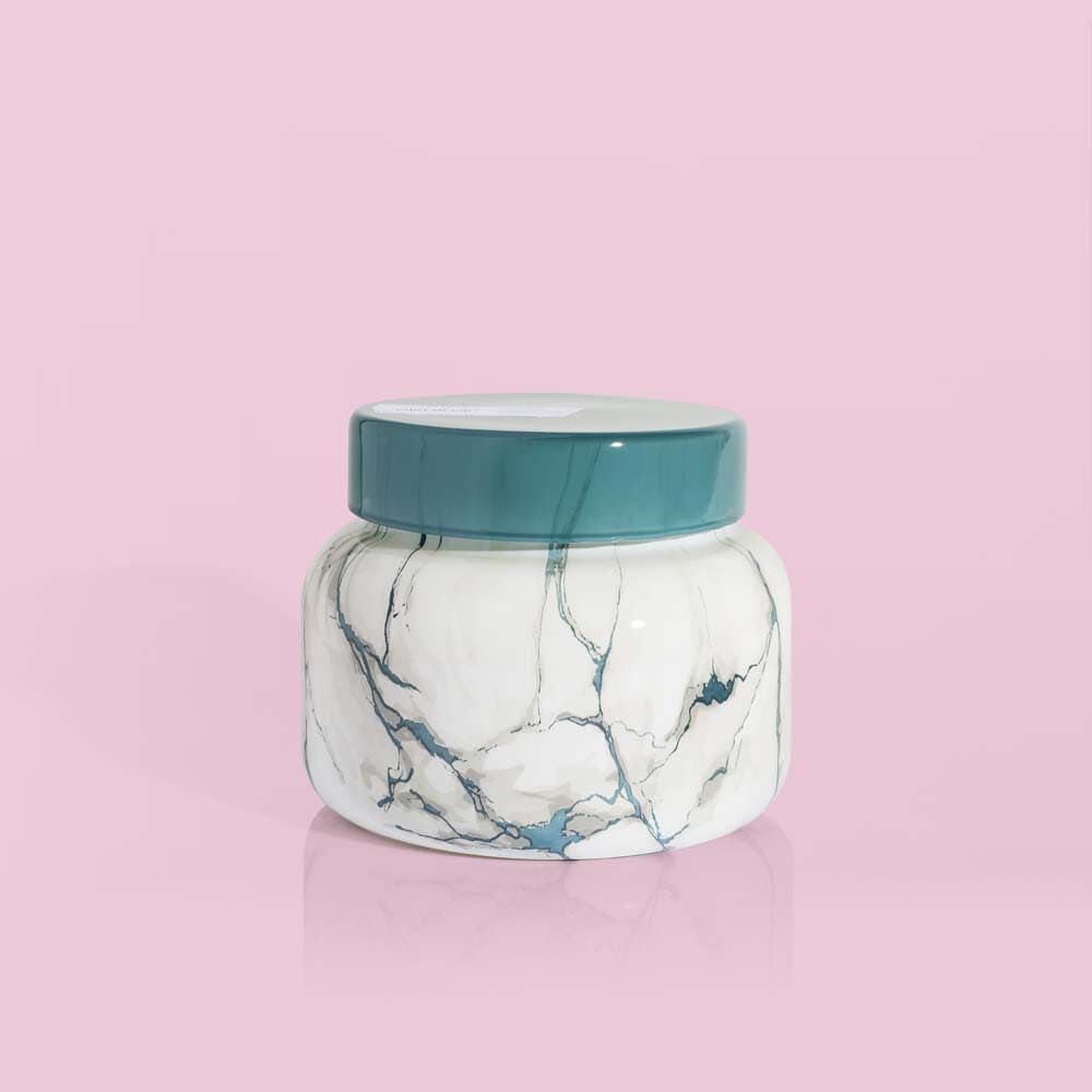 Capri Blue Mod Marble Candle