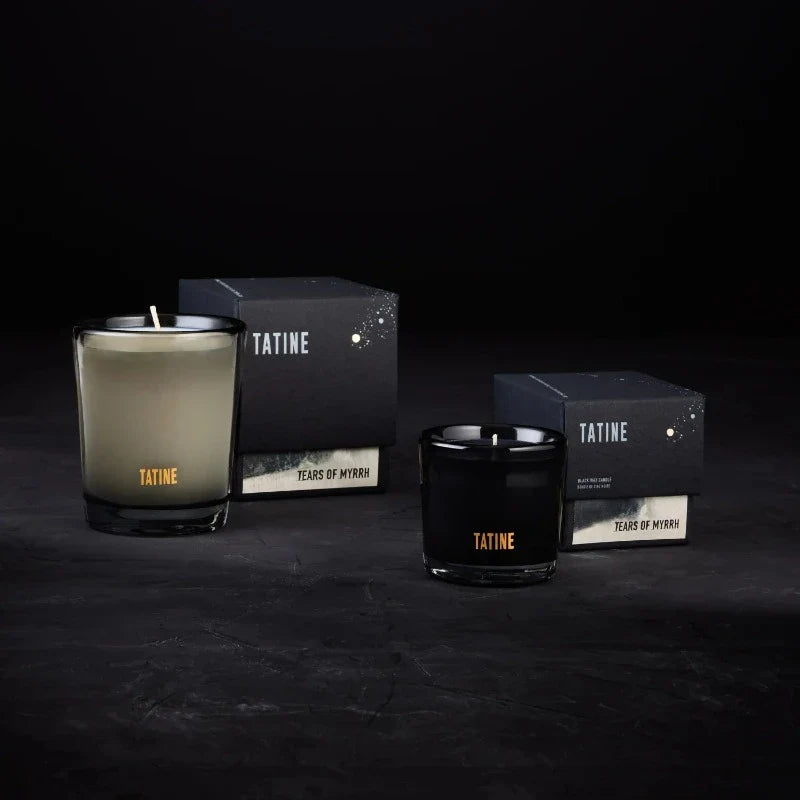 Tatine Petite 3oz Black Wax Candle | Tears of Myrrh