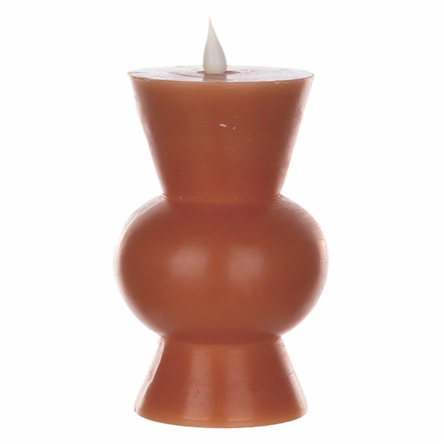 Orange Simplux Designer LED Candle with remote, Set of 2 3.5" x 5.5"