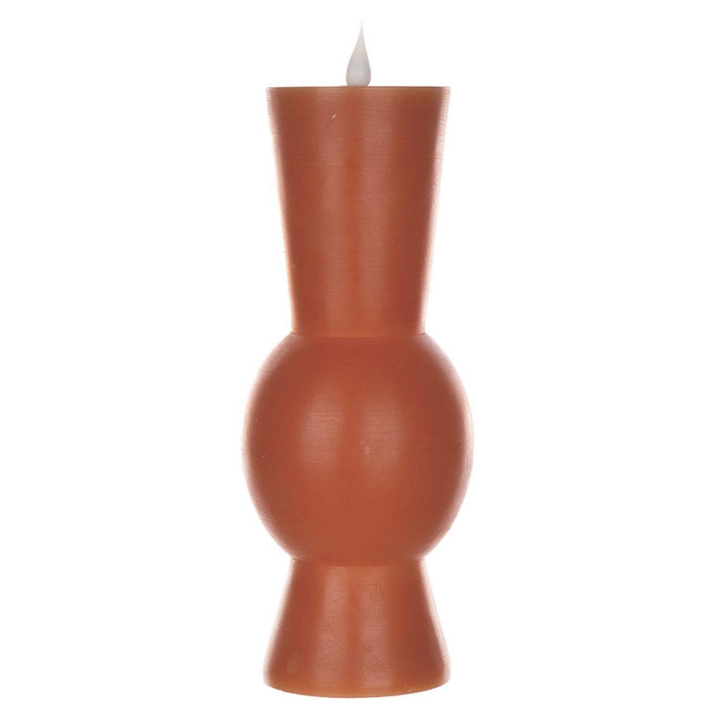 Orange Simplux Designer LED Candle with remote, Set of 2 3.5" x 9.25"